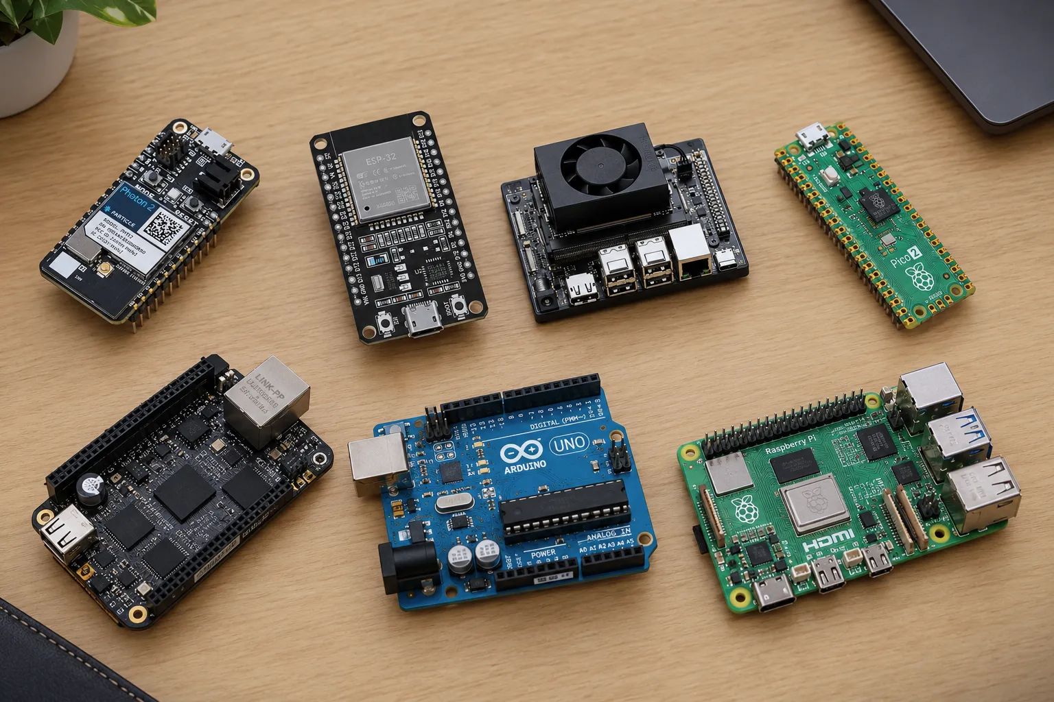 Ten development boards